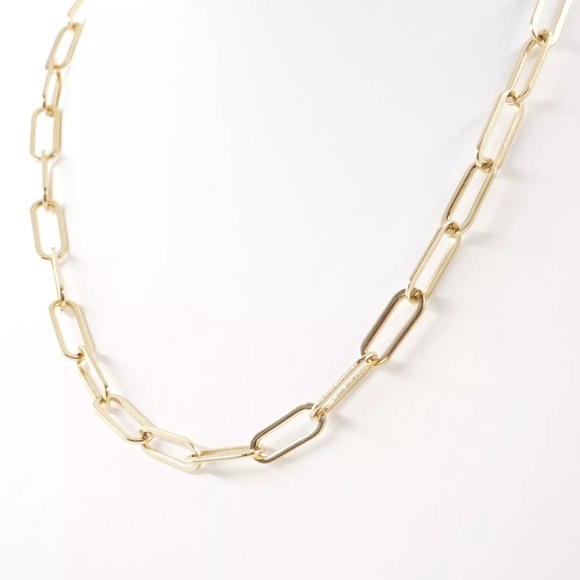 Hey Harper 'Boss' Gold Paperclip Chain Necklace (Length: 41cm-46cm) - Picture 9 of 14